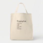 Goode's Company boodschappenlijst Tote Bag (Voorkant)