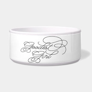 Goodest Girl Meme Funny Classy Elegant White Dog Voerbakje
