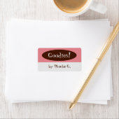 Goodies Roze en Bruin Keuken Labels (Insitu)
