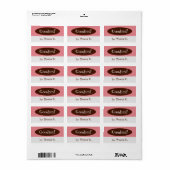 Goodies Roze en Bruin Keuken Labels (Full Sheet)