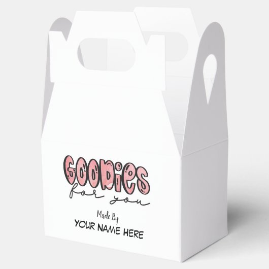 Goodies voor u - gunst box bedankdoosjes (Geopend)
