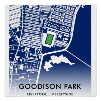 Goodison Park Stadionplattegrond – Thuisbasis van  Perfect Poster