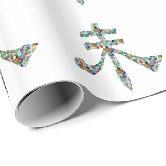 Goodluck Script: Oosterse Pareltjes uit China Cadeaupapier (Rol Hoek)