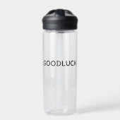 Goodluck T-shirt Goede woorden streetwear t-shirt Waterfles (Voorkant)