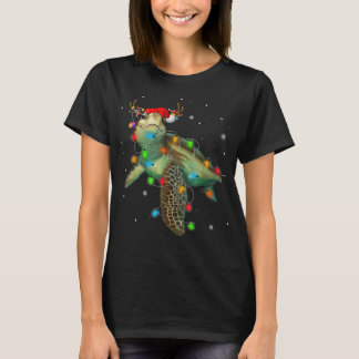Goodness Astute Zee Turtle Kerstmis Lights Funny T-shirt