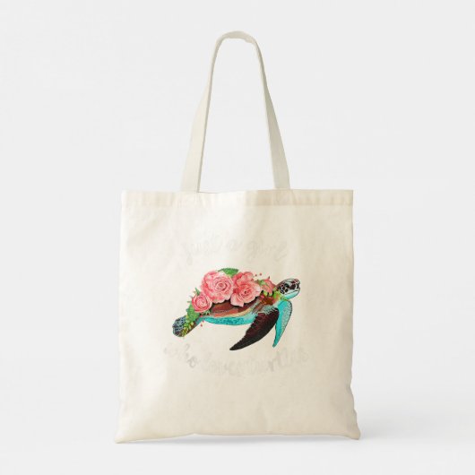 Goodness Bright, gewoon een meisje dat van Turtles Tote Bag (Achterkant)