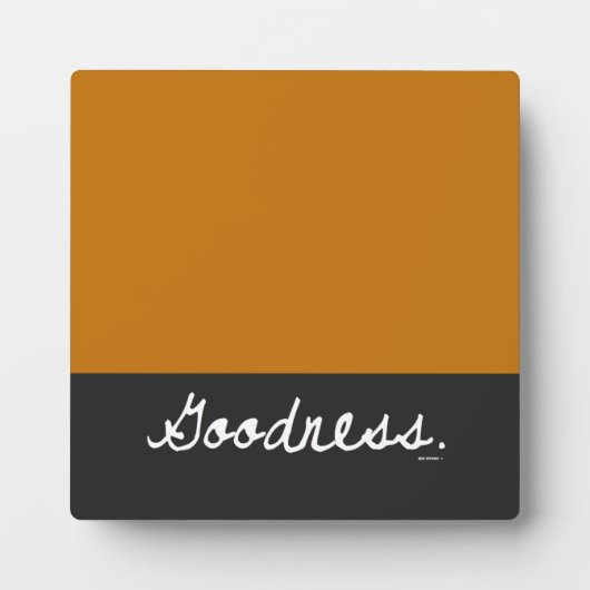 Goodness Color Block Tabletop Plaque Fotoplaat (Voorkant)