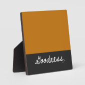 Goodness Color Block Tabletop Plaque Fotoplaat (Voorkant)