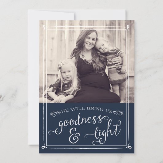 Goodness en Light Collage kerstkaart (Voorkant)