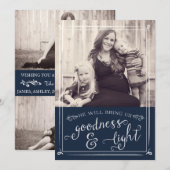 Goodness en Light Collage kerstkaart (Voorkant / Achterkant)