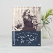 Goodness en Light Collage kerstkaart (Staand voorkant)