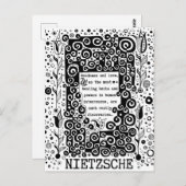 Goodness en LOVE quote van Nietzsche Briefkaart (Voorkant / Achterkant)