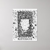 Goodness en LOVE quote van Nietzsche Canvas Afdruk (Voorkant)