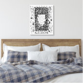 Goodness en LOVE quote van Nietzsche Canvas Afdruk (Insitu (Slaapkamer))
