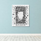 Goodness en LOVE quote van Nietzsche Canvas Afdruk (Insitu (Houten vloer))