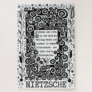 Goodness en LOVE quote van Nietzsche Legpuzzel