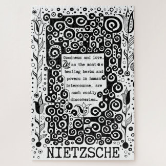 Goodness en LOVE quote van Nietzsche Legpuzzel