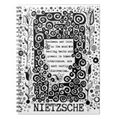 Goodness en LOVE quote van Nietzsche Notitieboek (Voorkant)