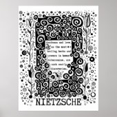 Goodness en LOVE quote van Nietzsche Poster (Voorkant)