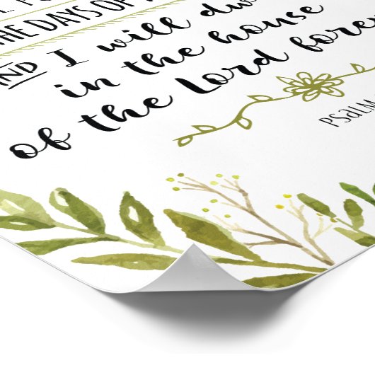 Goodness en Mercy zullen me zeker volgen. Poster (Hoek)