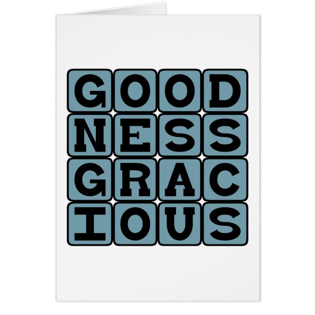 Goodness Gracious, alliterative verrassing (Voorkant)