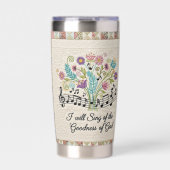 Goodness of God quilted look personalized Geïsoleerde Drinkbeker (Voorkant)