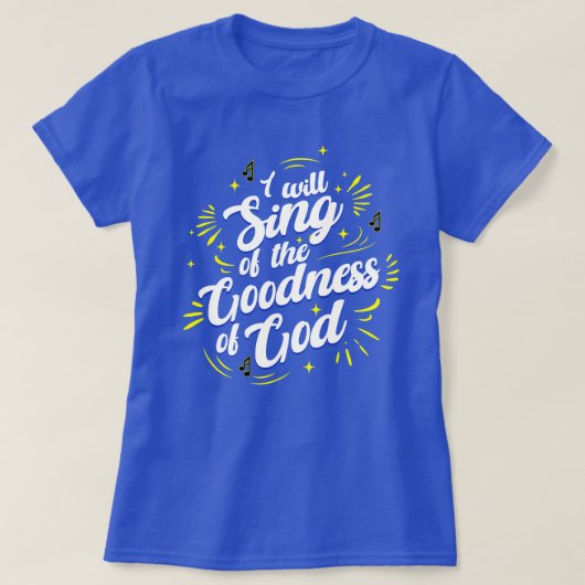 Goodness of God Typographic Joyful T-shirt (Design voorkant)