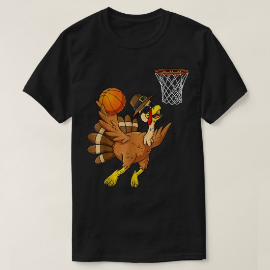 Goodness Poetische Thanksgiving Turkije Basketball T-shirt (Design voorkant)