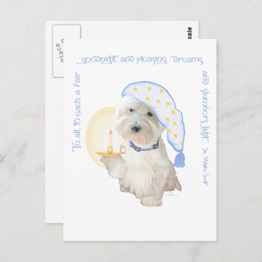 Goodnight Blue Briefkaart (Voorkant / Achterkant)