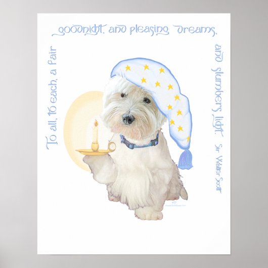 Goodnight Blue Poster (Voorkant)