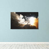GoodNight-Collectie - Gewikkeld Canvas Afdruk (Insitu (Houten vloer))