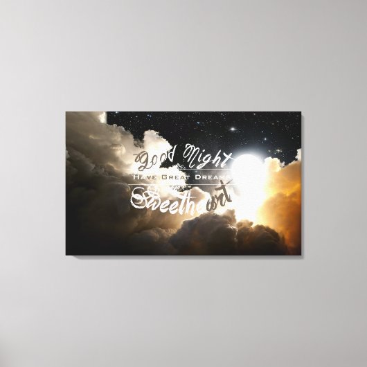 GoodNight-Collectie - Gewikkeld Canvas Afdruk (Voorkant)