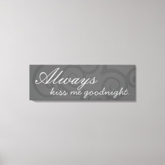 Goodnight Kiss Verpakt Canvas