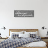 Goodnight Kiss Verpakt Canvas Afdruk (Insitu (Slaapkamer))