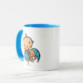 Goodnight Kisses Schattige puppy in Blue Pajamas Mok (Voorkant links)