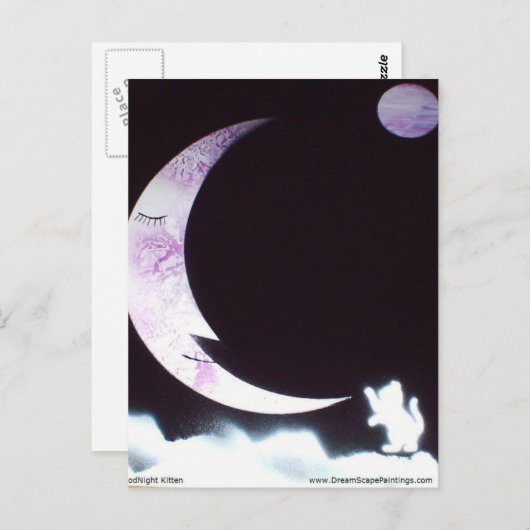 Goodnight Kitten Briefkaart (Voorkant / Achterkant)