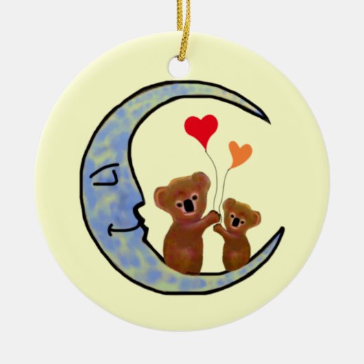 Goodnight Koala Moon Ornament (Voorkant)
