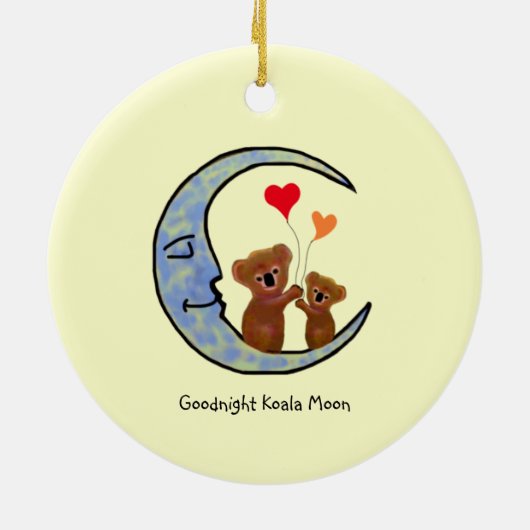 Goodnight Koala Moon Ornament (Achterkant)