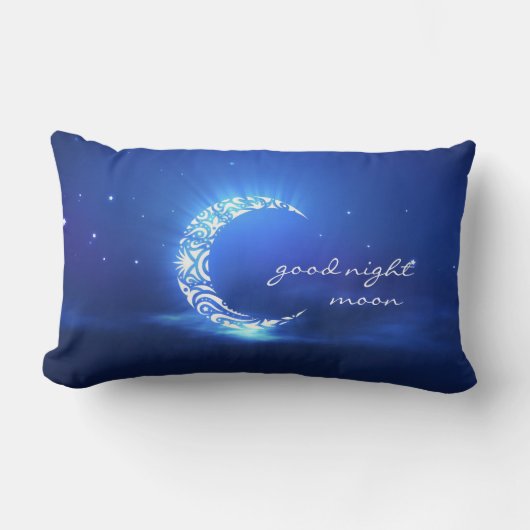 Goodnight Moon & Stars Child's favoriete piloot Kussen (Voorkant)