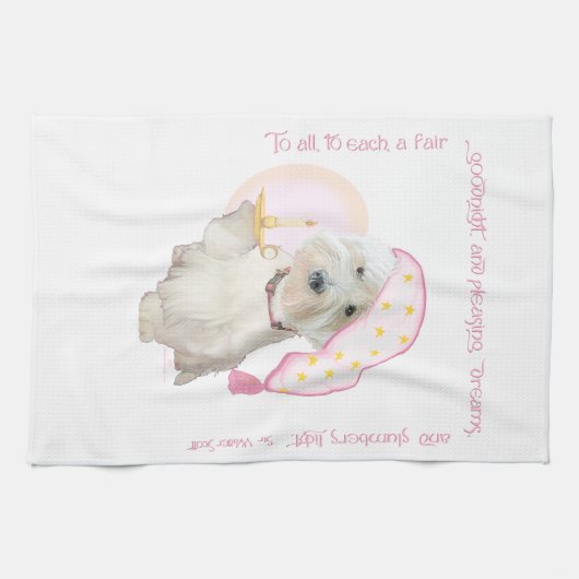 Goodnight Pink Theedoek (Horizontaal)