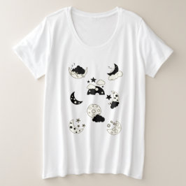 GOODNIGHT SLAAPTIJD GROTE MAAT T-SHIRT