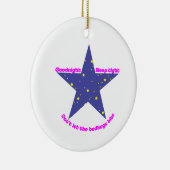Goodnight Sleep Tight Bedbug Star Keramisch Ornament (Rechts)