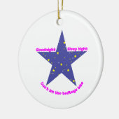 Goodnight Sleep Tight Bedbug Star Keramisch Ornament (Links)