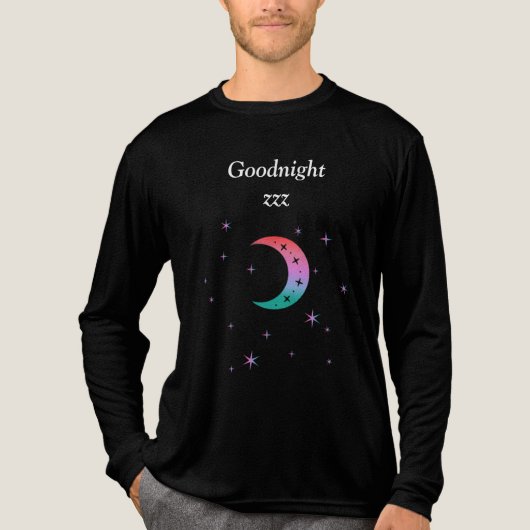 "goodnight", Sleep wear for every day Tri-Blend Shirt (Voorkant volledig)