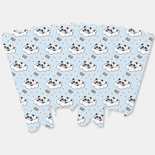 Goodnight Sleeping Panda Beer Bedankdoosjes (Ongevouwen)