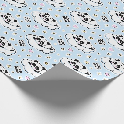 Goodnight Sleeping Panda Beer Cadeaupapier (Hoek)