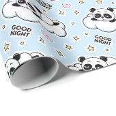 Goodnight Sleeping Panda Beer Cadeaupapier (Rol Hoek)