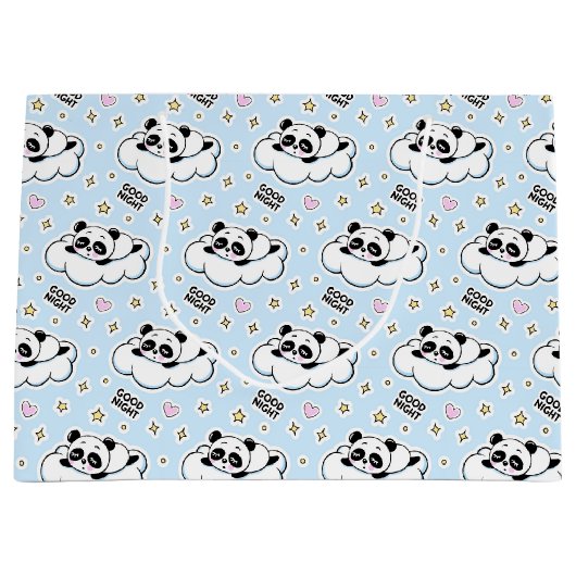 Goodnight Sleeping Panda Beer Groot Cadeauzakje (Voorkant)