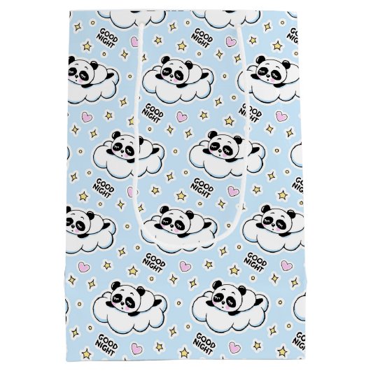 Goodnight Sleeping Panda Beer Medium Cadeauzakje (Achterkant)