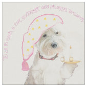 Goodnight Westie Stof (Close Up)